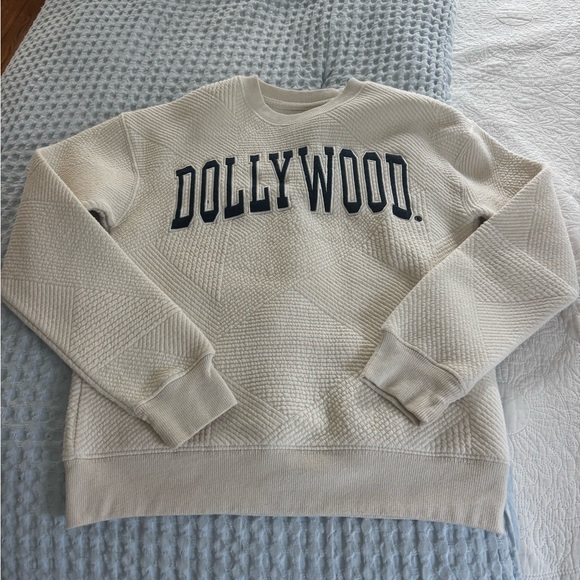 Dollywood Cream Sweatshirt for Women - Picture 1 of 4